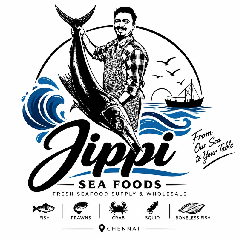 JIPPI SEA FOODS official logo